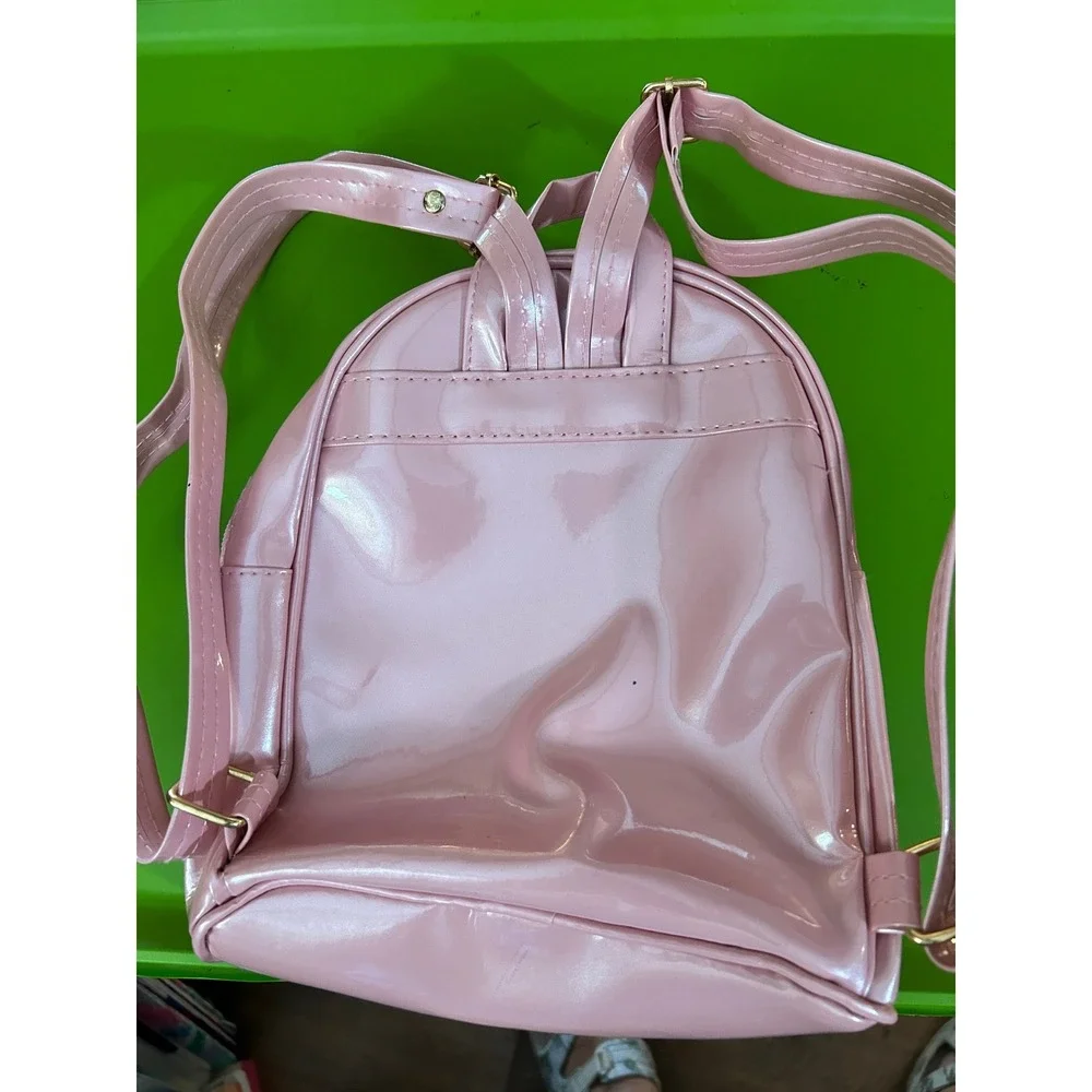 Sanrio Hello Kitty Pink Quilted Patent Mini Backpack Kids Girls Bag